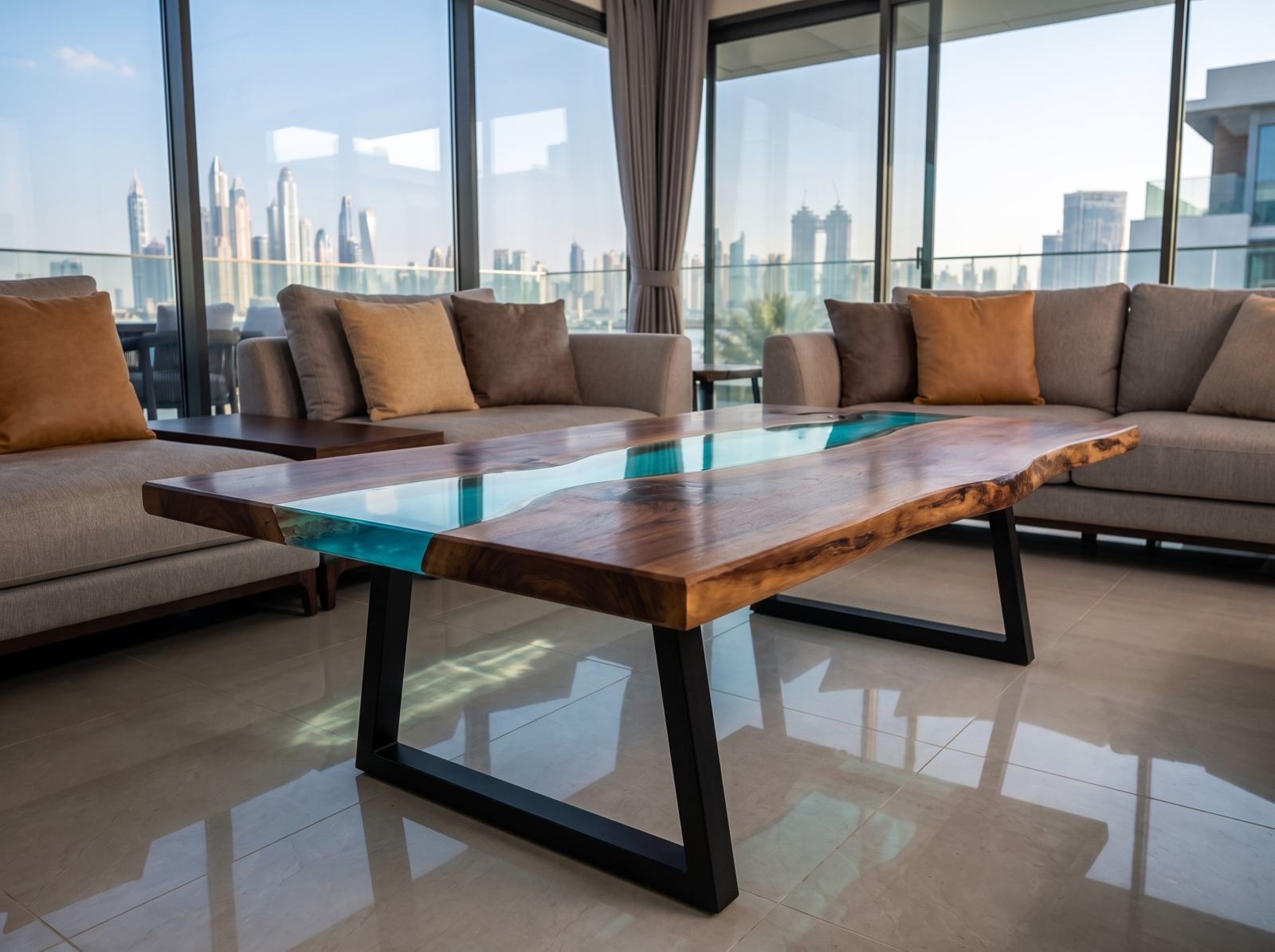 Rivière table in daylight